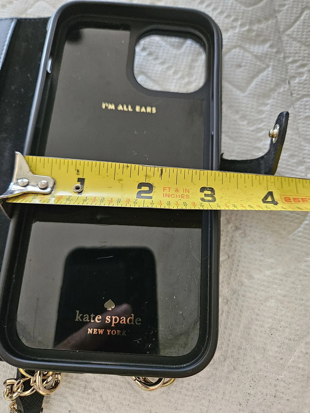 kate spade New York Black Phone Crossbody Wallet
